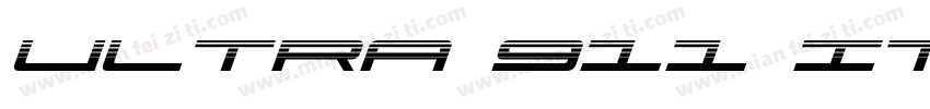 Ultra 911 Italic字体转换